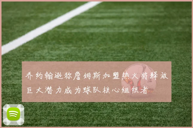乔约翰逊称詹姆斯加盟热火将释放巨大潜力成为球队核心组织者